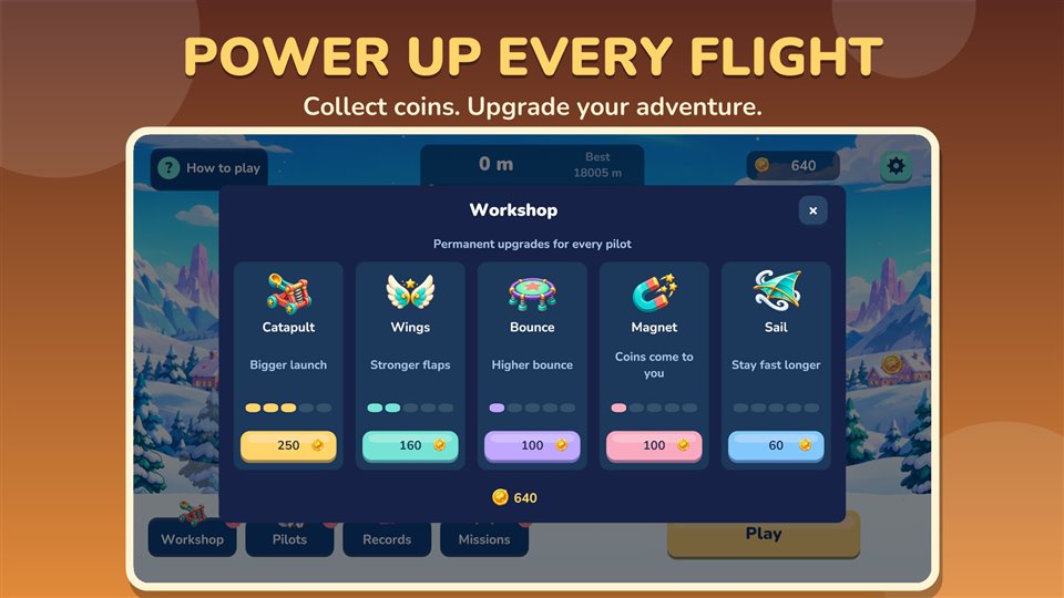 Upgrading the catapult, wings and more